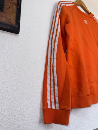 Sudadera Adidas 3 Rayas Naranja