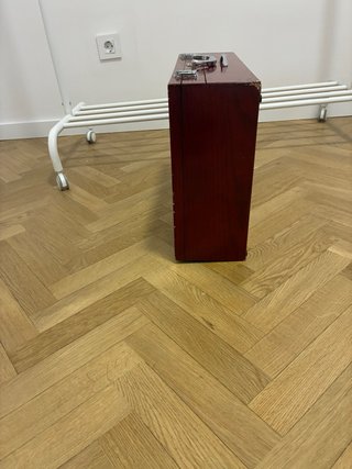 Maletín vintage con espejo y cajón