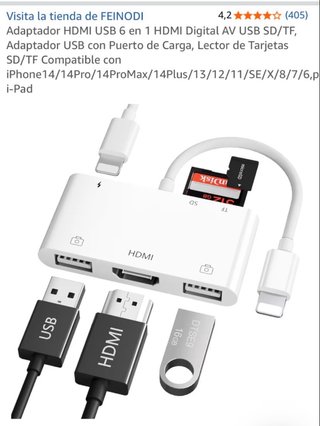 Adaptador HDMI USB 6 en 1
