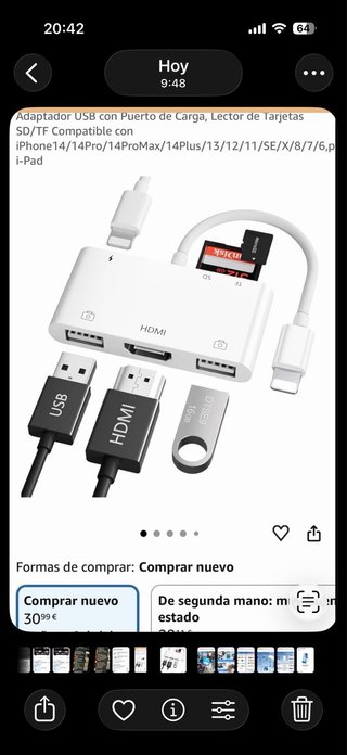 Adaptador HDMI USB 6 en 1