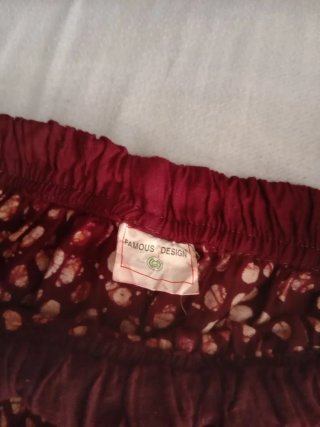 Falda larga estampada