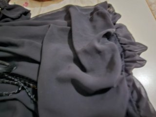 Vestito nero voile M