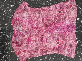 Blusa Motivi fantasia Paisley rosa seta