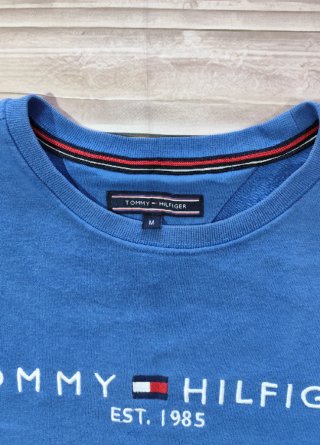 Sudadera Crewneck Tommy Hilfiger Logo Azul Hombre