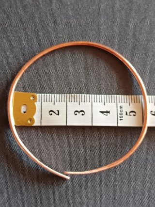 Pulsera de cobre martillado