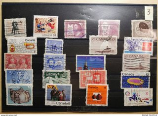 Lotto francobolli Canada circa 220 pezzi