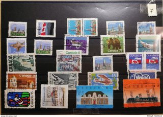 Lotto francobolli Canada circa 220 pezzi