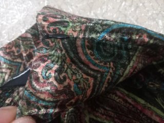 Minigonna Zara velluto fantasia