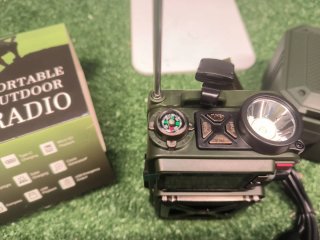 Radio Solar Emergencia Linterna Bluetooth