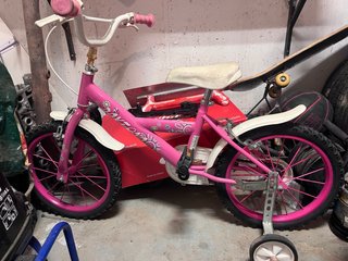 Bicicleta infantil rosa
