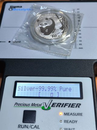 Moneda 1 Onza Plata Panda 2001