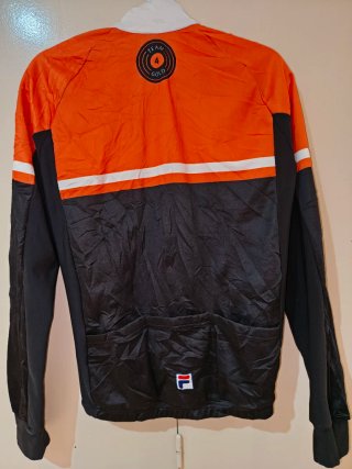 Chaqueta Fila Hombre Naranja y Negra