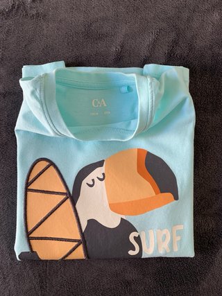Camiseta C&A niño 116cm tucán surf
