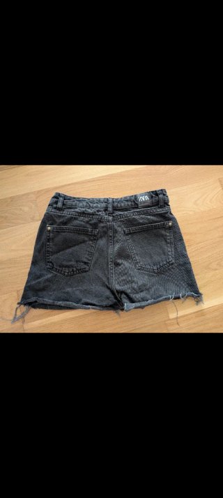 Falda pantalón negro vaquera
