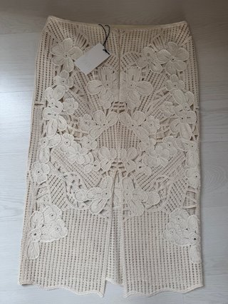 Falda Zara crochet Viral