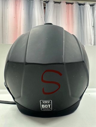 Casco integral negro con gafas talla S