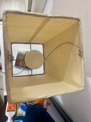 Lámpara de mesa Ikea Beige/Plata