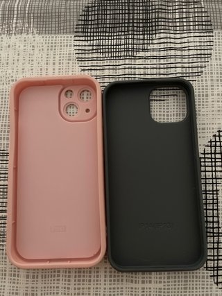 Confezione di cover per iPhone 13 rosa e brillanti
