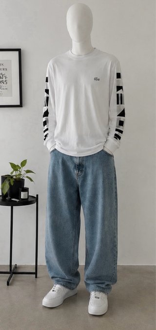 Lacoste Sport Camiseta Manga Larga Loose Fit Blanc