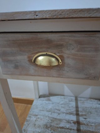 Mesa consola auxiliar vintage madera