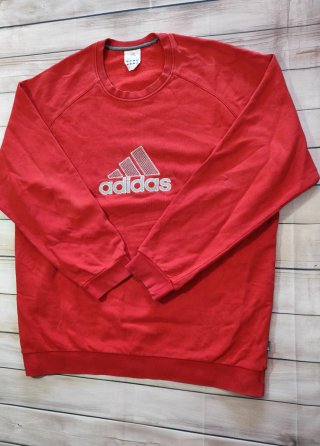 Sudadera Crewneck Adidas Vintage Y2K Roja Size XXL