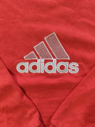 Sudadera Crewneck Adidas Vintage Y2K Roja Size XXL