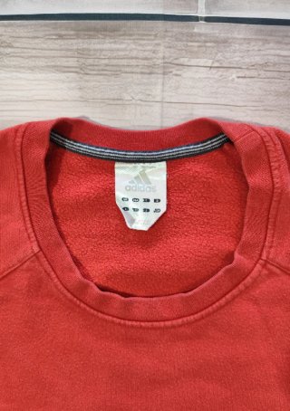 Sudadera Crewneck Adidas Vintage Y2K Roja Size XXL