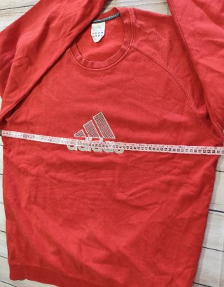 Sudadera Crewneck Adidas Vintage Y2K Roja Size XXL
