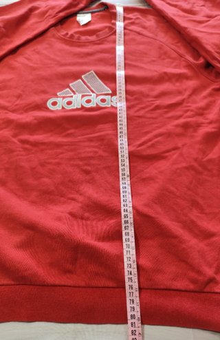 Sudadera Crewneck Adidas Vintage Y2K Roja Size XXL