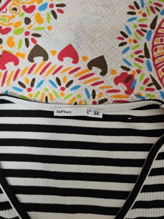 Camiseta rayas manga corta
