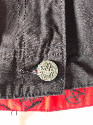 Pantalón Cargo Slayer Original Negro y Rojo