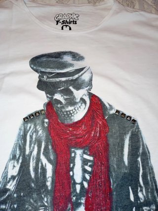 Camiseta Esqueleto Rockero