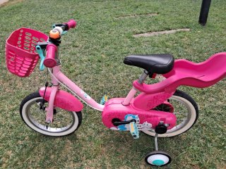 Bicicleta niña Decathlon 14 rosa