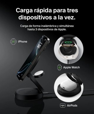 Nuovo Caricatore Magnetico 3 in 1 Belkin BoostCharge