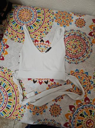 Top Zara tirantes blanco