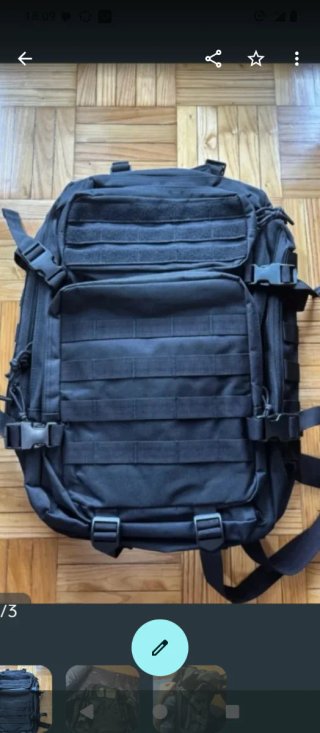 Mochila Táctica 45L Negra
