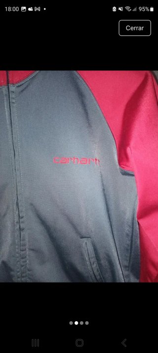 Sudadera Carhartt gris y roja