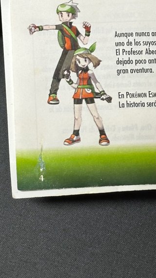 Manual Guia ORIGINAL Pokemon Esmeralda GameBoy Adv