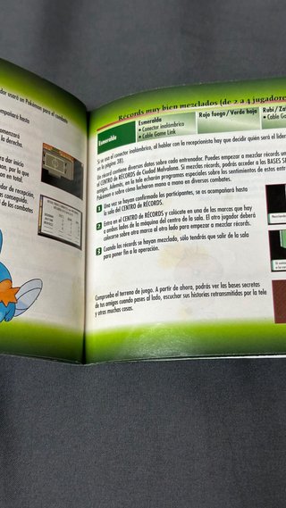 Manual Guia ORIGINAL Pokemon Esmeralda GameBoy Adv