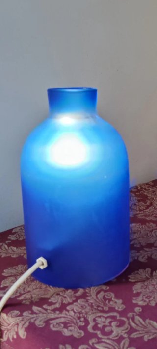 Lampada da tavolo blu anni '90