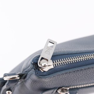 LOUIS VUITTON Takeoff Pouch Cowhide leather Blue