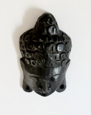 Máscara de Buda Artesanal Madera NUEVA