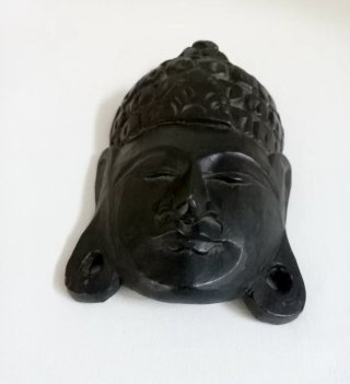 Máscara de Buda Artesanal Madera NUEVA