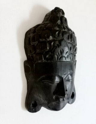 Máscara de Buda Artesanal Madera NUEVA
