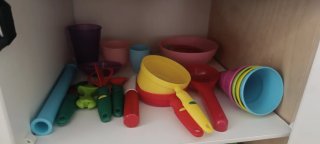 Cocina de juguete equipada