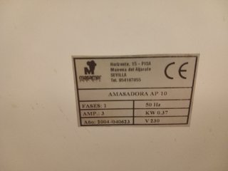 Amasadora Profesional Panadería