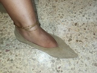 Zapatillas Zara Talla 40 Beige/Gris