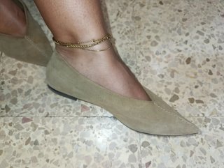 Zapatillas Zara Talla 40 Beige/Gris