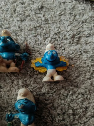 Lote 4 figuras Pitufos vintage