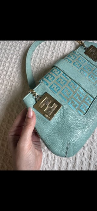 Bolso Fendi Azul y Dorado